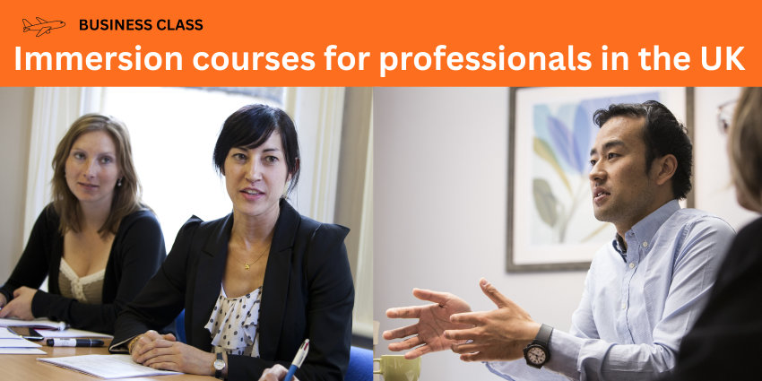 Premium English immersion courses for professionals