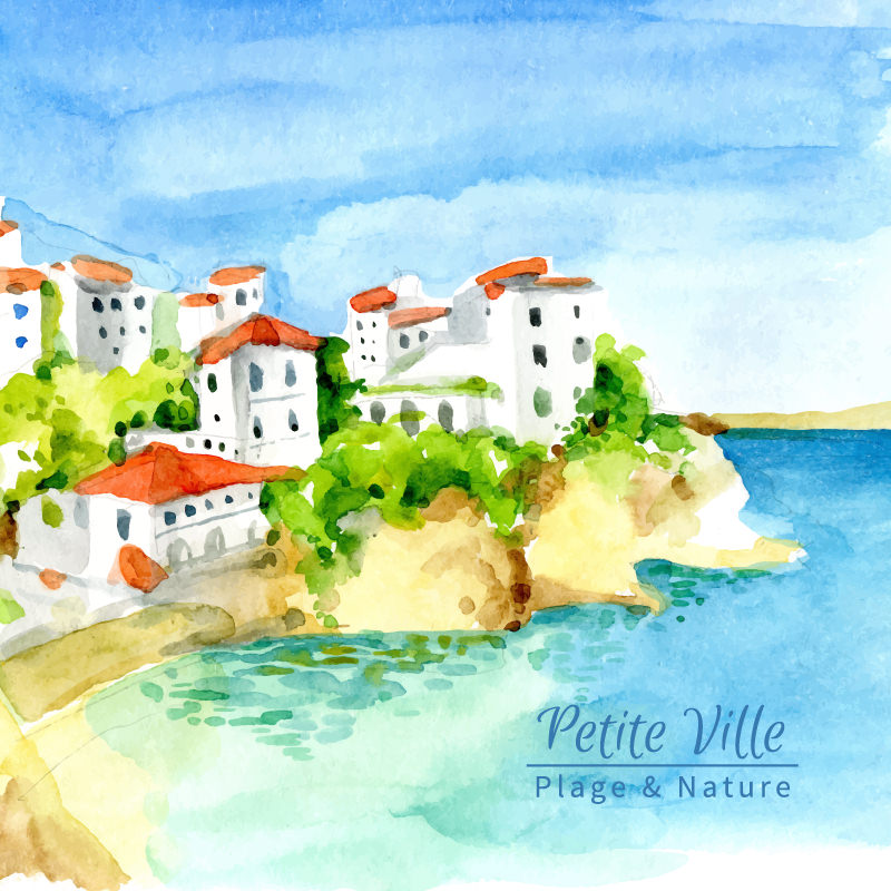 petite ville proche de la plage et la nature